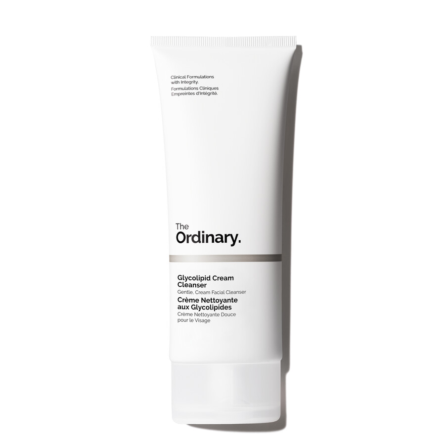 entfernen sie make-up und erfrischen sie ihre haut mit dem glycolipid-creme-reiniger.